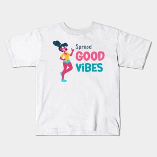 Thumbs Up, Spread Good Vibes! Kids T-Shirt